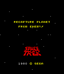 Space Trek (upright) Title Screen